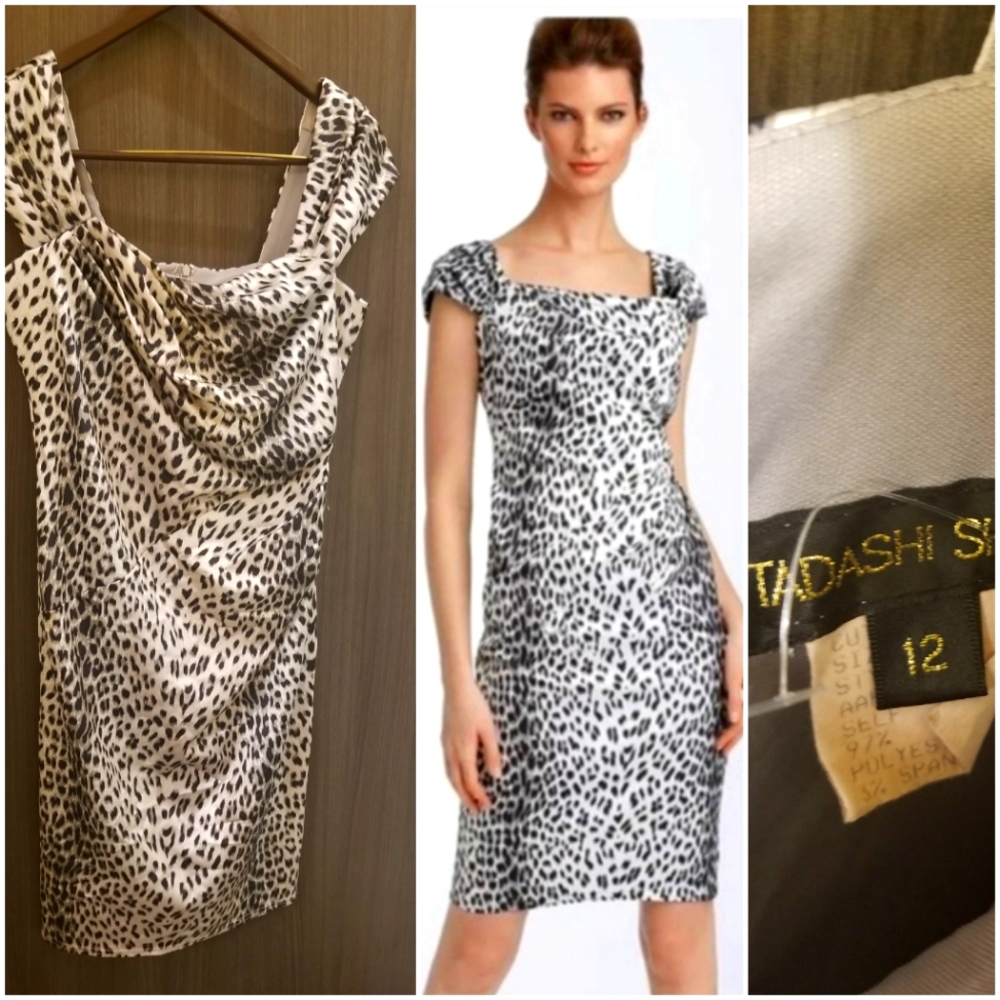 NWT Tadashi Shoji Leopard print dress